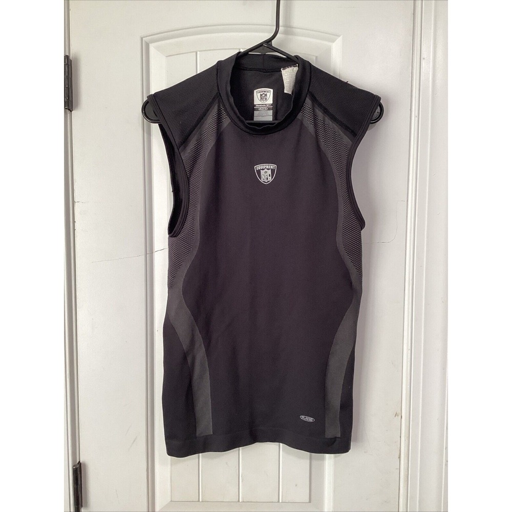REEBOK NFL EQUIPMENT PLAYDRY SLEEVELESS COMPRESSION SHIRT NAVY Large